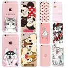 Силиконовый чехол для телефона apple iphone 5se 5S 5 6s 6 7 8 plus, милый тонкий чехол с изображением листьев Микки для iphone x xs