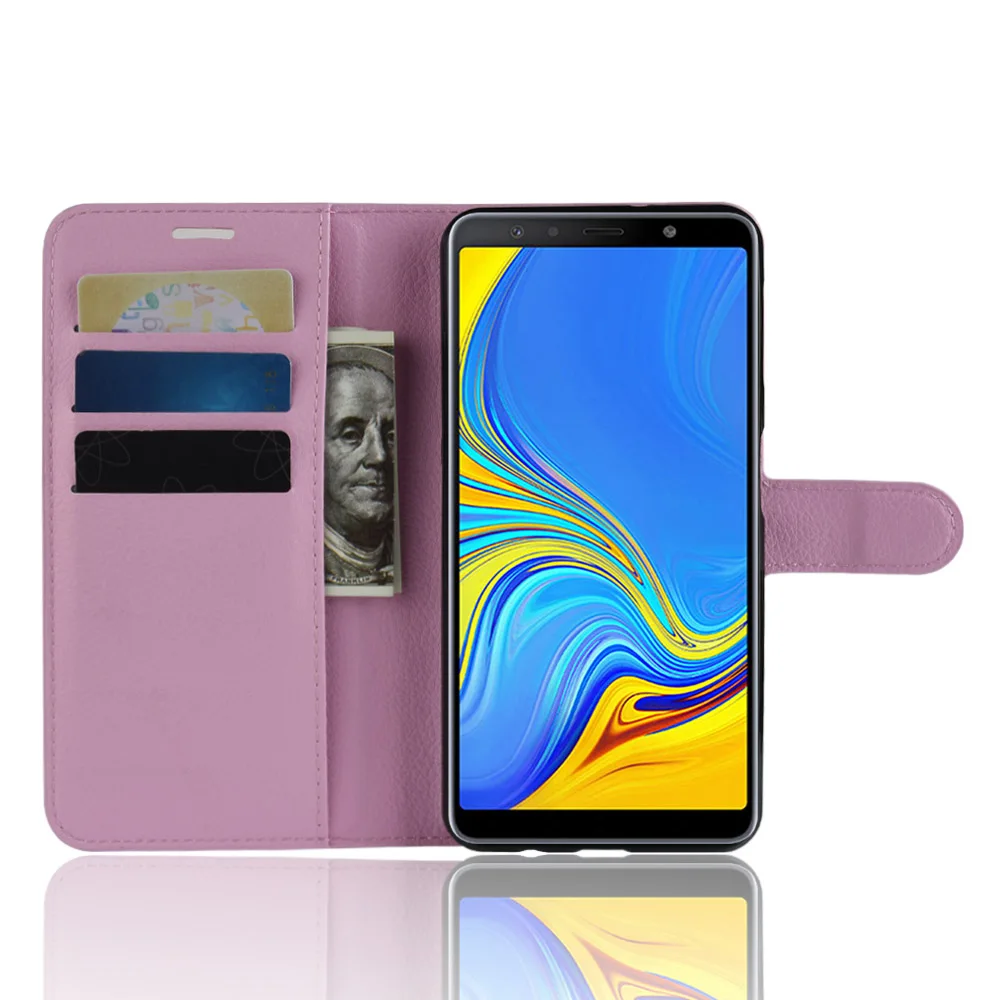 Для samsung galaxy A7 чехол samsung galaxy A750 Флип Роскошный чехол для телефона из искусственной кожи для SM-A750F A 7 чехол 6,0"
