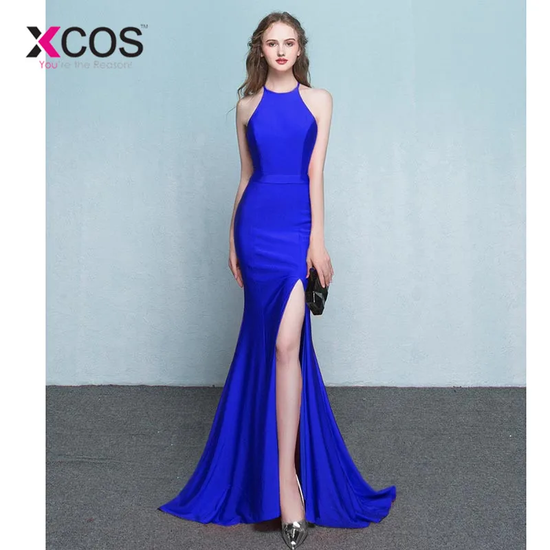 XCOS Vestidos De Formatura платья для Для женщин Русалка Пром красный королевский синий