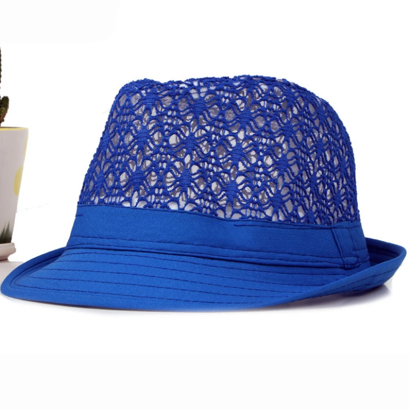 HT1581 весна лето мужская женская шляпа унисекс с широкими полями Федора неоновые