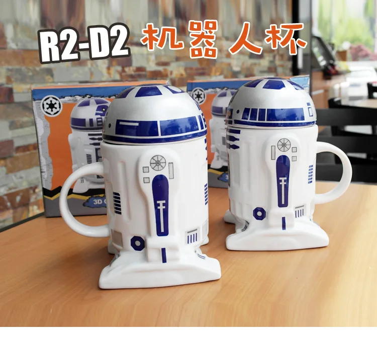 Фильм Звездные войны Робот R2-D2 мультфильм 3D Керамическая кофейная кружка Коллекция подарков на день рождения Прямая поставка