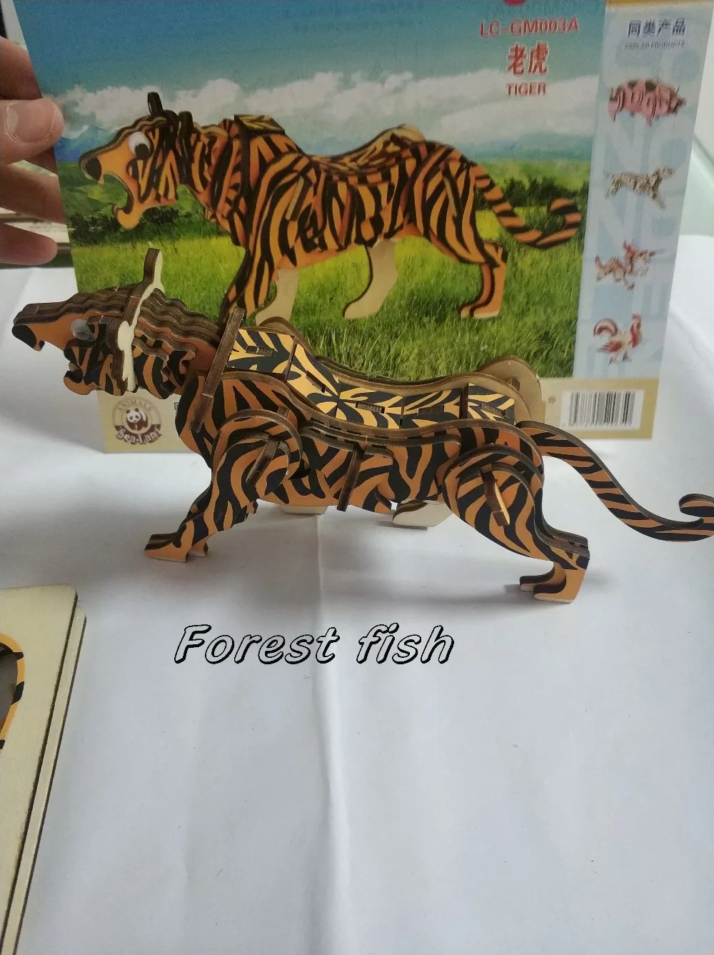 Прекрасная 3D деревянная модель тигра стоит иметь|Пазлы| |