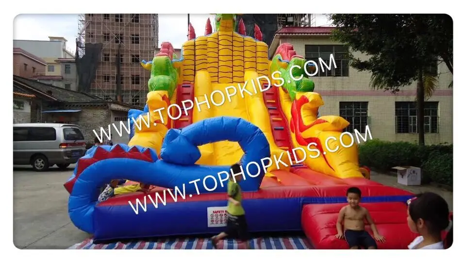2019 Hot sale inflatable Dinosaur slider water dry for with factory price | Игрушки и хобби