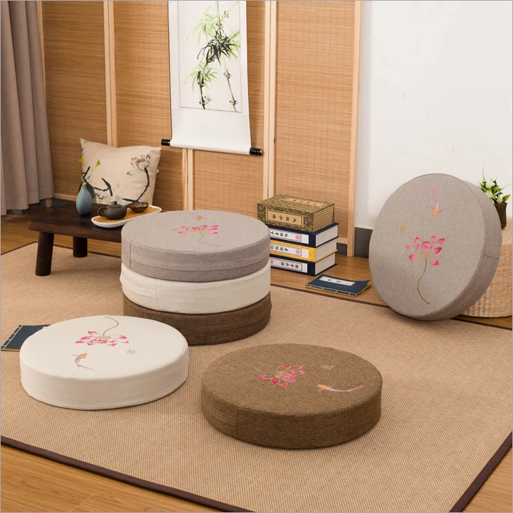 Творческий узор татами подушки Йога круглый коврик стул дома декоративные