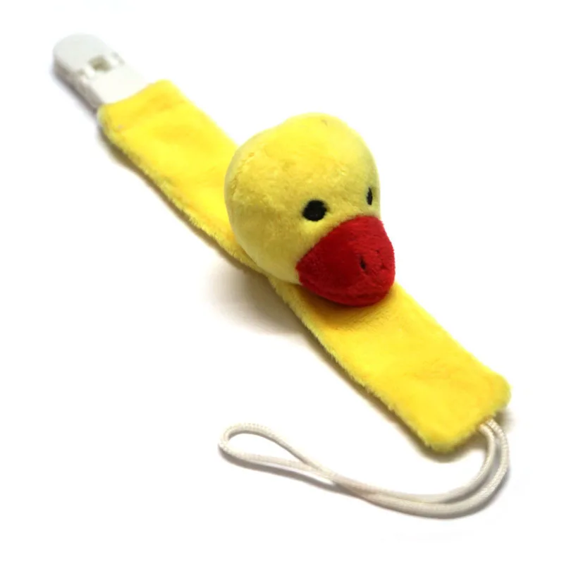 duck Милый плюшевый держатель для соски, цепочка для соски, игрушка-пустышка, держатель для соски, цепочка для соски B0736 - Цвет: duck