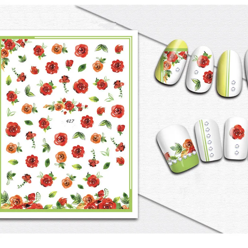 1 лист наклейка слайдер для дизайна ногтей|Стикеры и наклейки| |