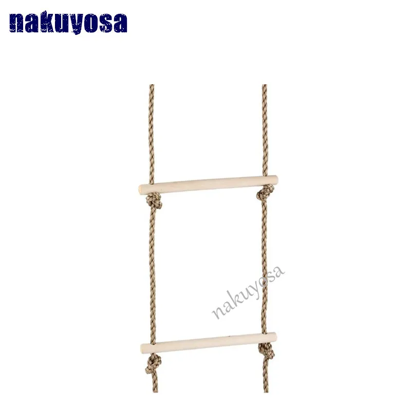 Дети играют на открытом воздухе в помещении деревянный трос игрушечные лестницы