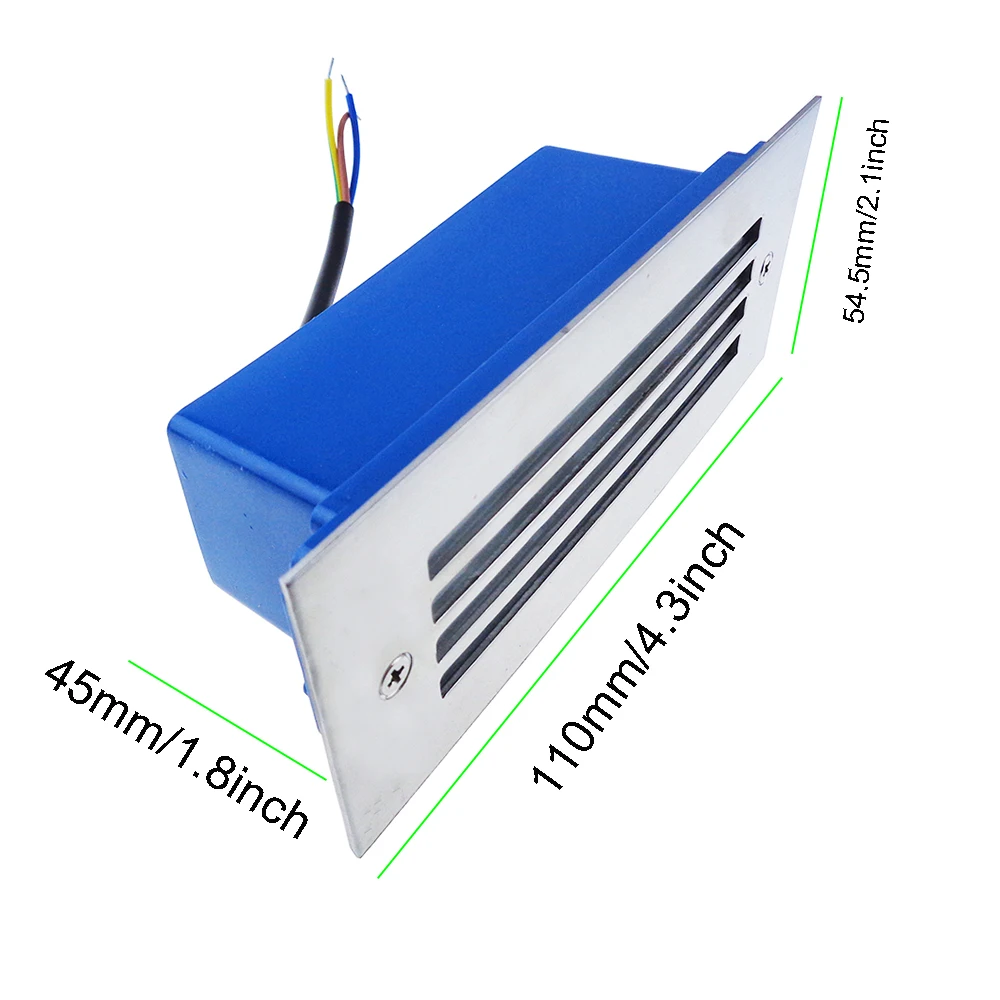 1pcs110V 220V Плаза освещение лестницы шаг зрения ночные светильники Footlights Led Path Llights