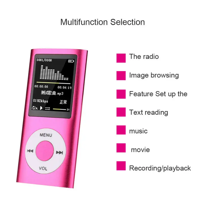 Новинка для IPod Стиль Портативный 1 8 &quotLCD MP3 MP4 Музыка Видео медиаплеер FM радио