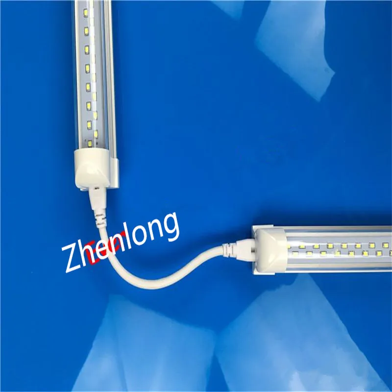 Интегрированная двухрядная Светодиодная трубка T8 4 фута 28 Вт 8 футов 72 SMD2835