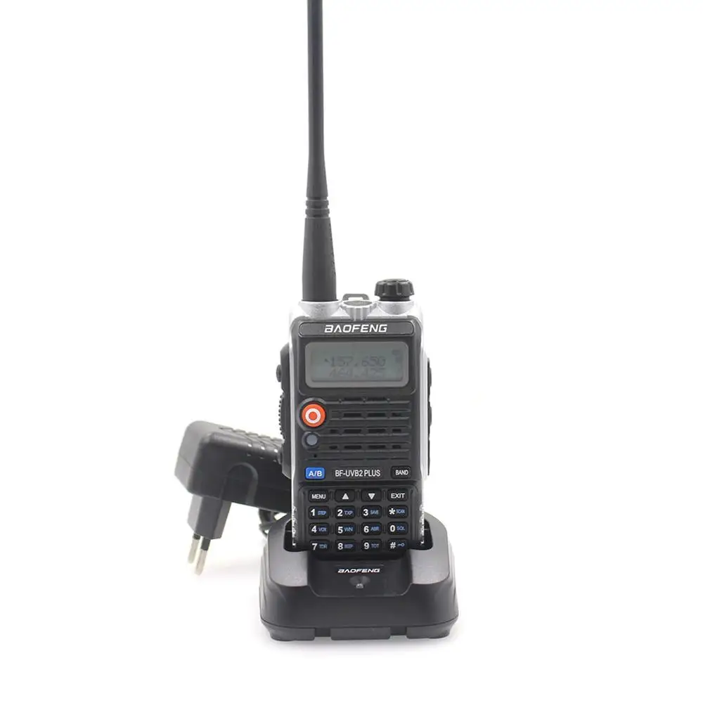 Baofeng UV-B2Plus Walkie Talkie 8W Двухдиапазонный 136-174MHz 400-520mhz 4800mah двухстороннее радио Ham UVB2