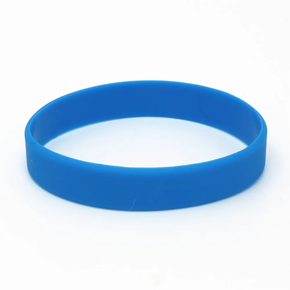 Light Blue 1 шт модные ювелирные изделия Sillicone повседневные спортивные браслеты цветные резиновые браслеты и браслеты SH051 - Окраска металла: Light Blue