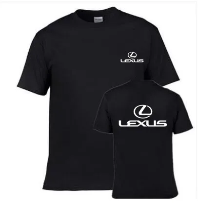 Спортивная футболка с логотипом Lexus F черная вертикальным дизайном импортная JDM