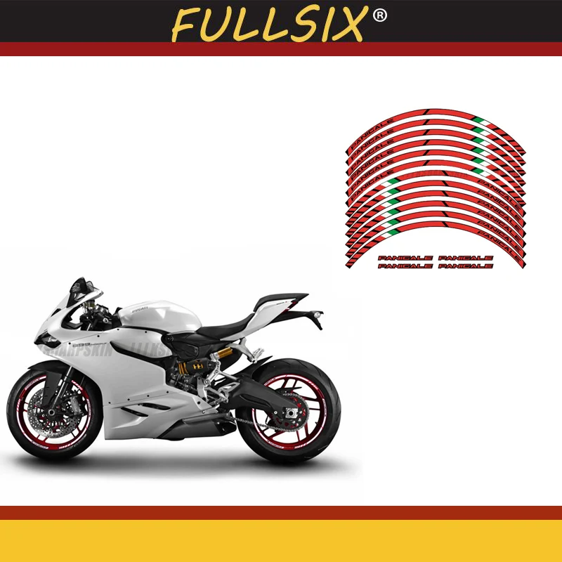 Части мотоцикла толстый край внешний обод наклейки полосы колесные для DUCATI