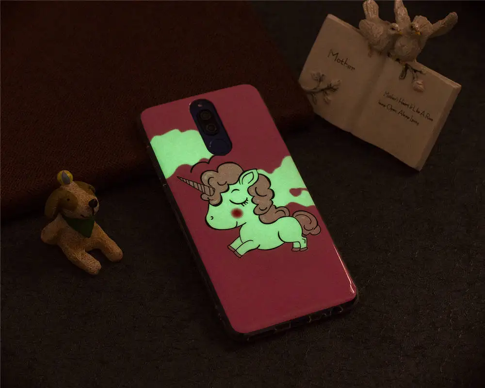 Светящиеся Чехлы Коврики 10 Lite Мягкие TPU силиконовый IMD Глянцевая задняя для HUAWEI RNE