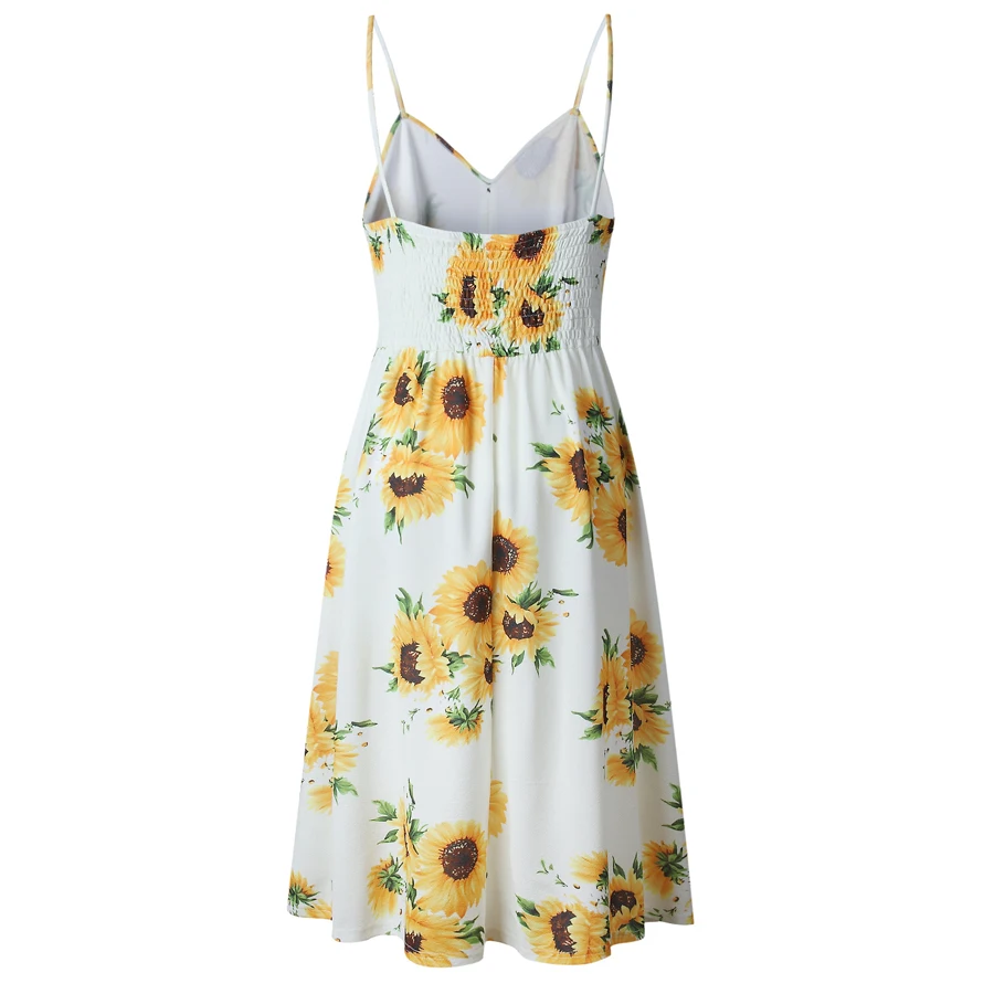 Plus Size Summer Casual Floral Print Beach Maxi Dress 2018 Sexy Spaghetti Strap Sun Woman Long Bohemian Club Party Dresses | Женская
