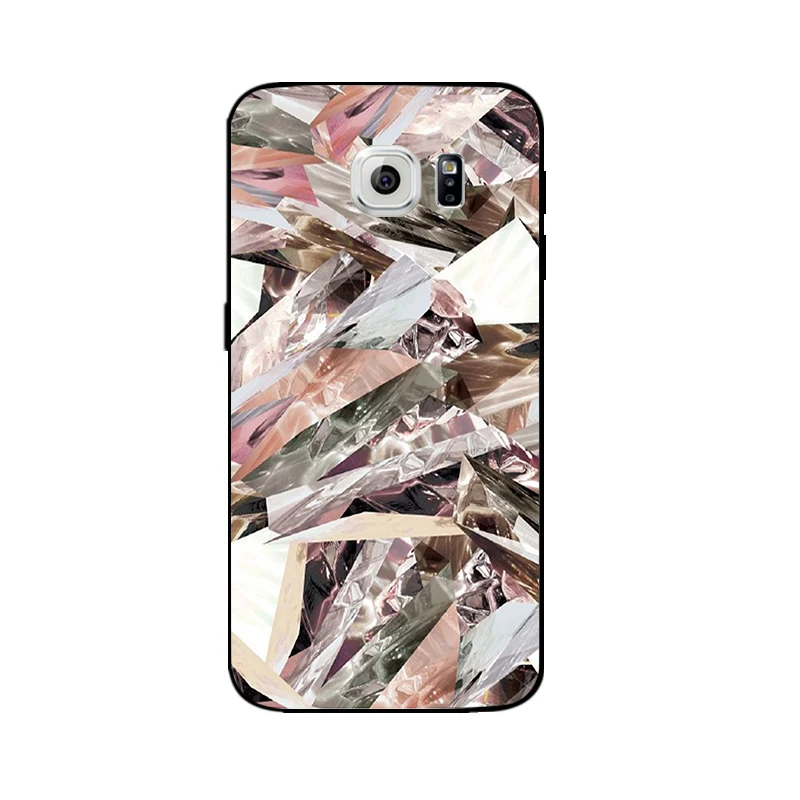 DIY чехол для телефона Samsung Galaxy S6 черный мягкий TPU G9200 G925 оболочка ультра тонкий