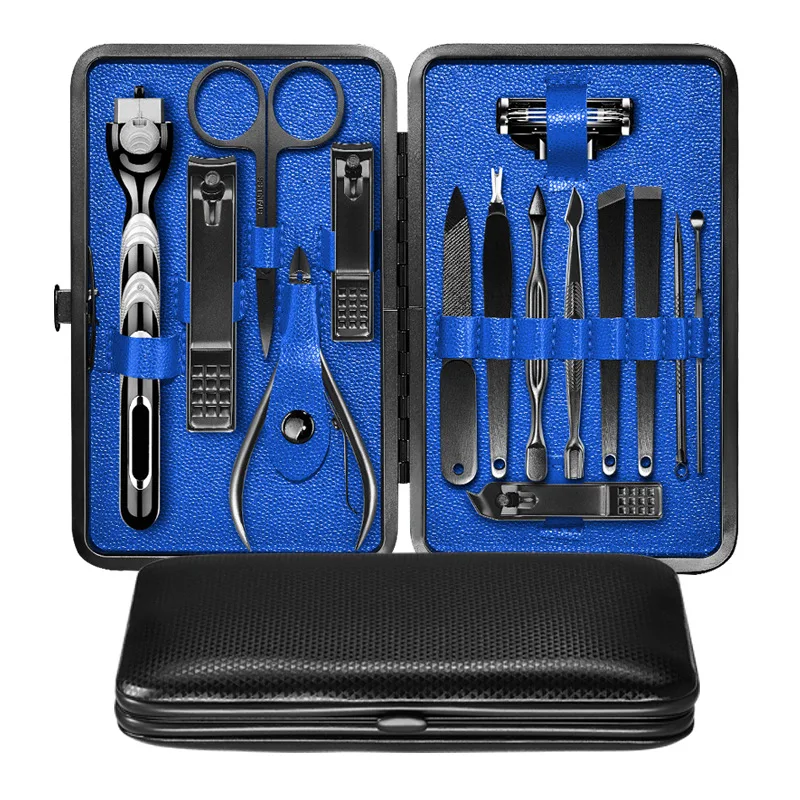 Набор инструментов для стрижки ногтей 15 шт. большие ножницы бритва