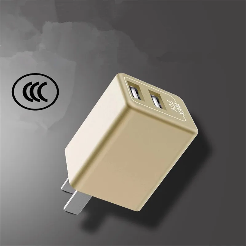 New 5V3a over 3C certified charger double USB plug for Android phone data cable charging head fast wireless | Мобильные телефоны и