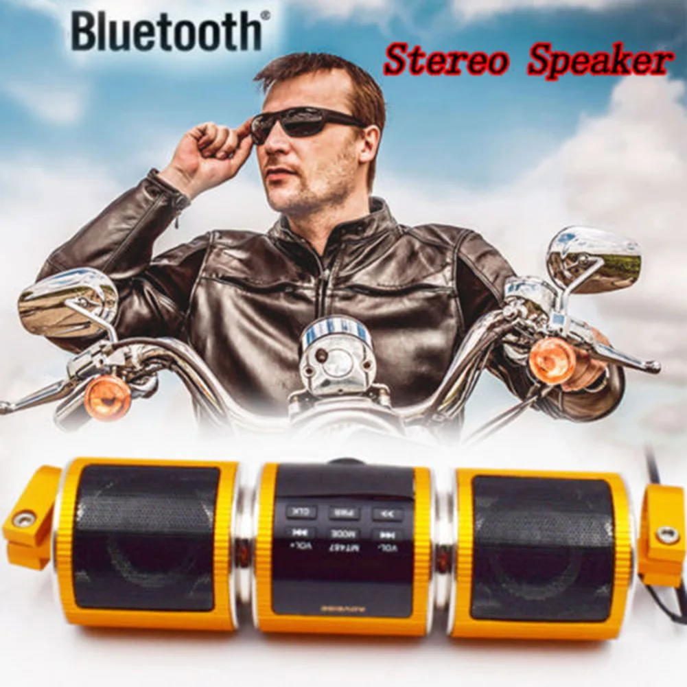 Пластиковая Портативная колонка для мотоцикла MP3 USB/TF FM Музыкальный радиоплеер