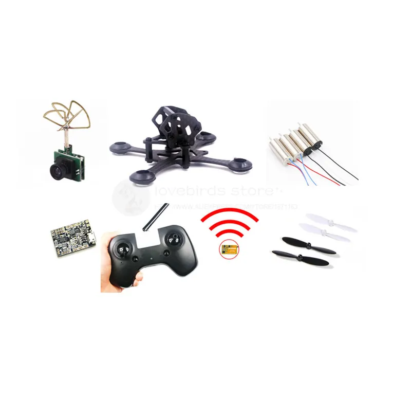 DIY FPV щетка для внутреннего мини дрона рамка набор EYAS 55 чистая углеродная F3_EVO FC 820
