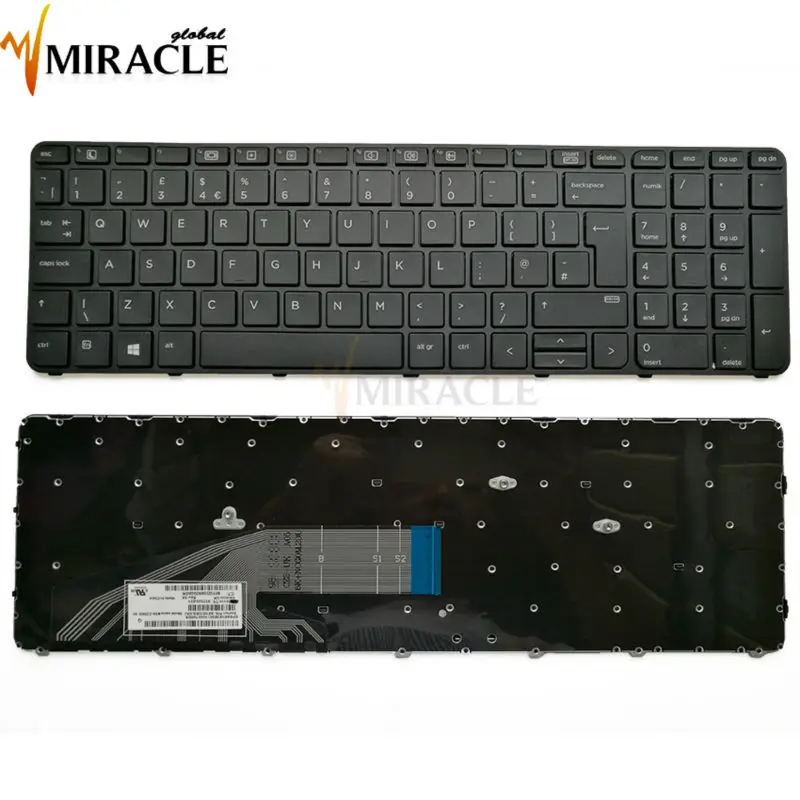 

New UK Laptop Keyboard For HP Probook 450 G3 450 G4 455 G3 470 G3 Uk Black 9z.ncgsq.50u 837549-031 nsk-cz5sq wholesale drop ship