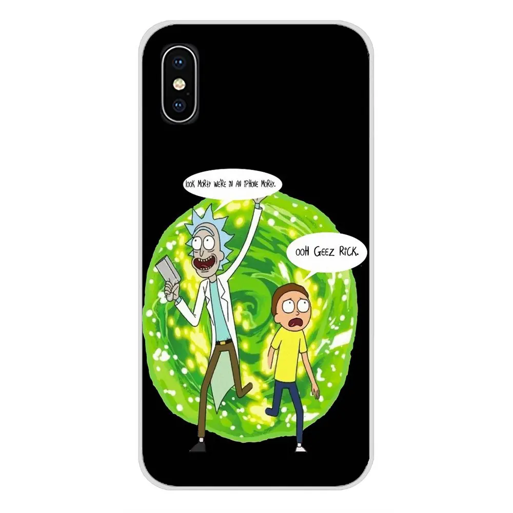 Прозрачный чехол из ТПУ для Sony Xperia Z Z1 Z2 Z3 Z5 compact M2 M4 M5 C4 E3 T3 XA Huawei Mate 7 8 Y3II Rick And Morty