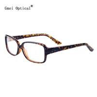 gmei optical plastic rectangular full rim womens glasses frames optical eyewear frame tortoiseshell t8015