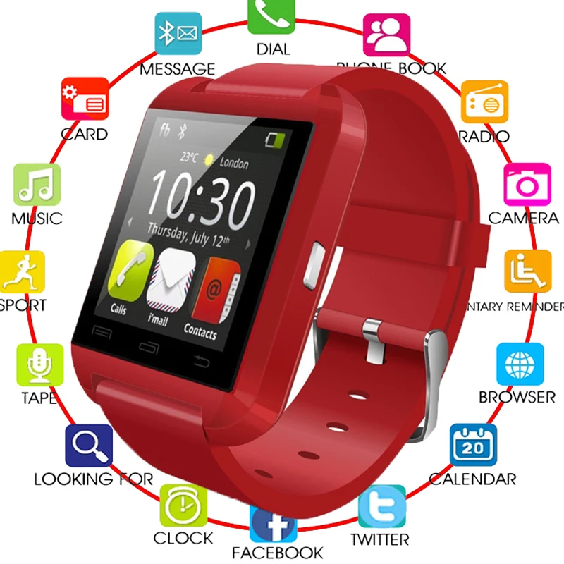 Новый OLED Bluetooth Смарт часы одежда Носимых устройств Smartwatch наручные для мужчин