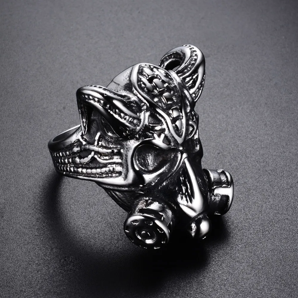 Противогаз из нержавеющей стали Alien Ring | Украшения и аксессуары