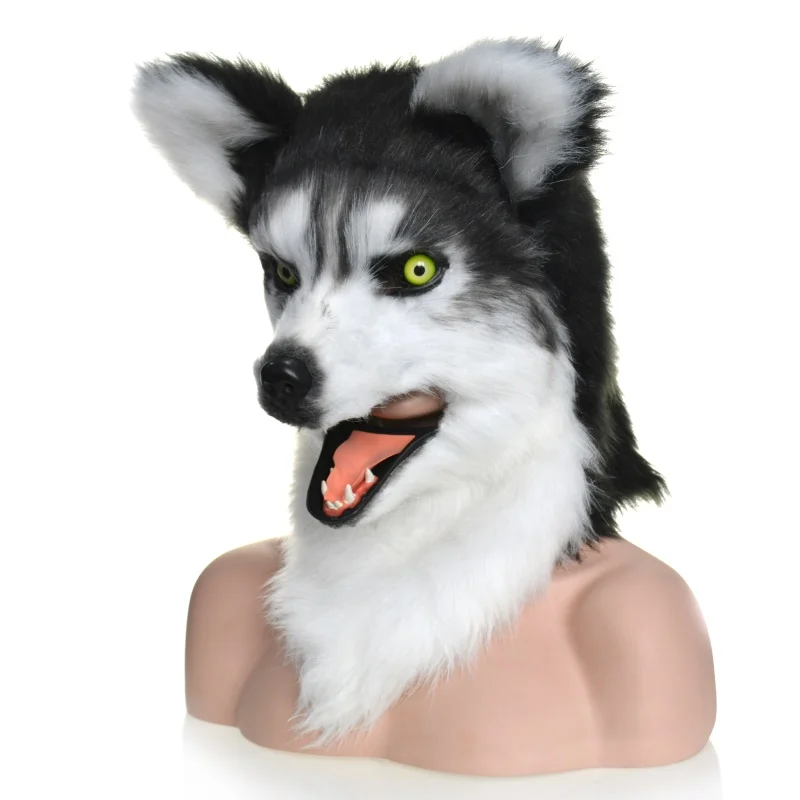 HuiTai Husky Хэллоуин и вечеринки специальная движущаяся маска для рта|Маски
