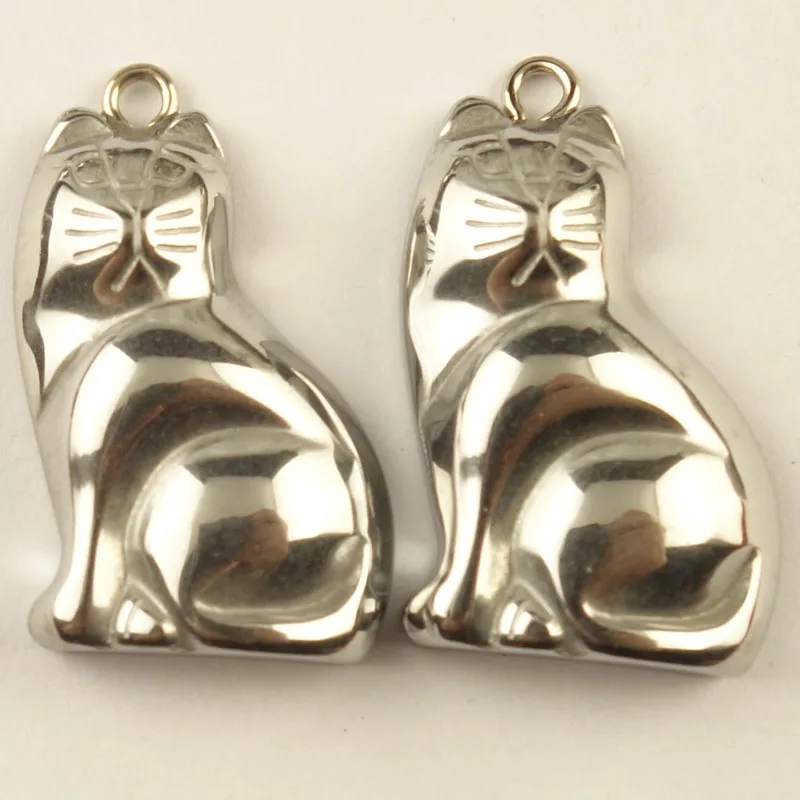 Beautiful 5Pcs 29x19x7mm Carved Hematite Cat Pendant Bead Ca180511(Send Randomly) | Украшения и аксессуары
