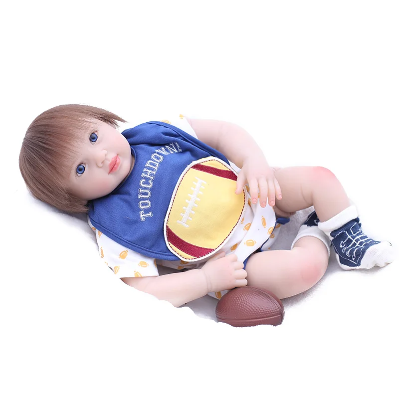 Коллекционные 20 дюймовые куклы reborn babies реалистичные мягкие силиконовые 50 см для