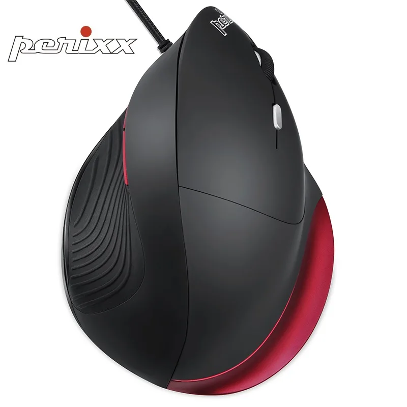 Пособия по немецкому языку Perixx PERIMICE 518R эргономичный вертикальный USB Проводная оптическая мышь программируемый Настольный тетрадь