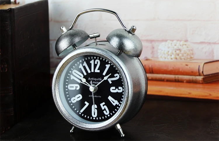 Ретро индустриальной эпохи лофт RH серебристый металлик стол колокол тревоги