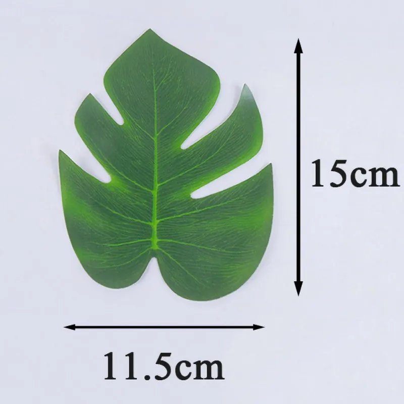 Зеленые растения джунглей искусственные листья тропические Пальмовые Листья