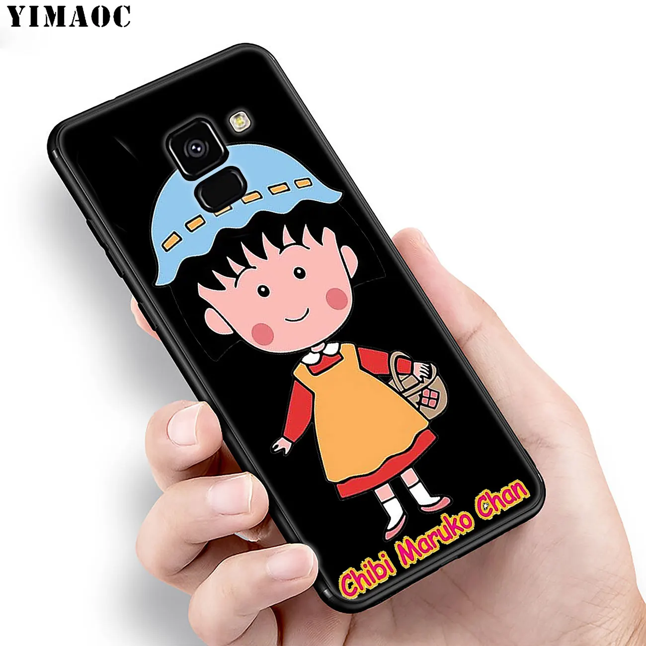 YIMAOC Cherry chibi maruko chan мультяшный мягкий чехол для Samsung Galaxy A6 A9 A8 A7 2018 A3 A5 2016 2017 Note 9 8 10 Plus
