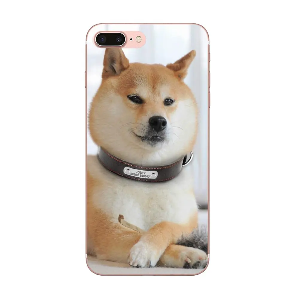 Тонкий силиконовый чехол с изображением милой Шиба-ину собаки для Huawei P7 P8 P9 P10 P20 P30