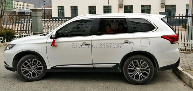 Спойлер для mitsubishi outlander Неокрашенный задний спойлер на крыло крышу АБС-пластик