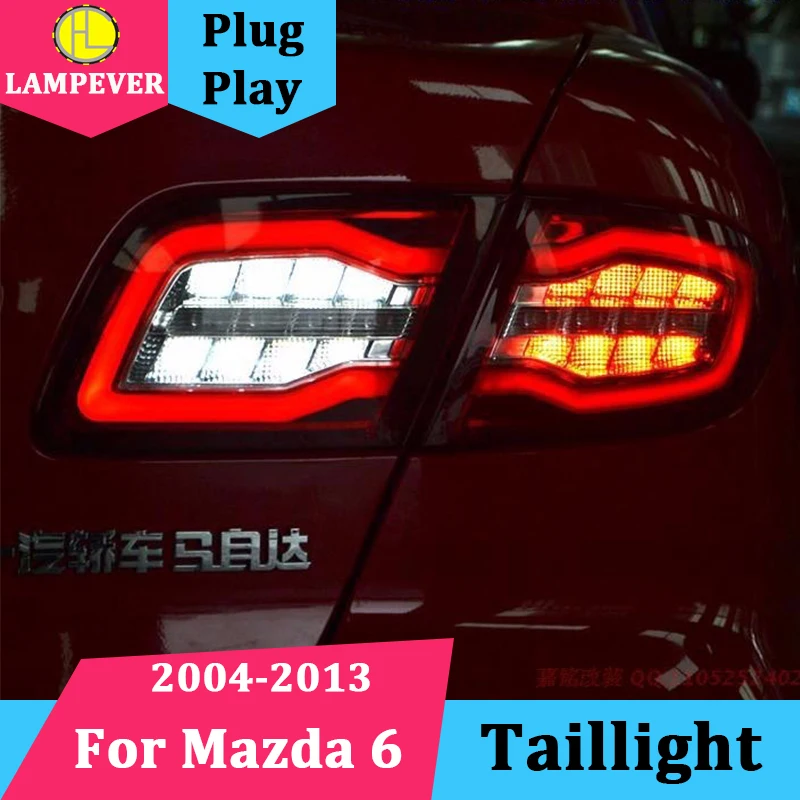 Lampever Стайлинг для Mazda 6 задсветильник s 2004 2013 Mazda6 классический светодиодный задний