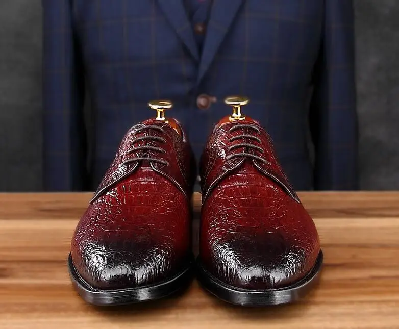 Туфли мужские классические натуральная кожа шнуровка заостренный носок Дерби