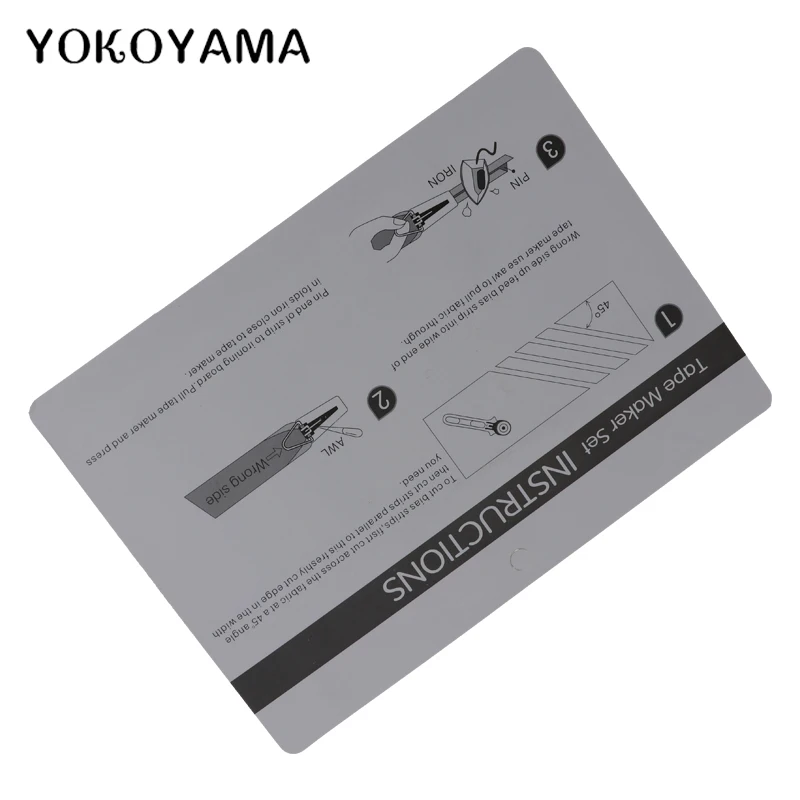 YOKOYAMA 4 шт. 6 мм 12 18 25 ткань Клевер уклонистая лента мейкер инструмент для привязки