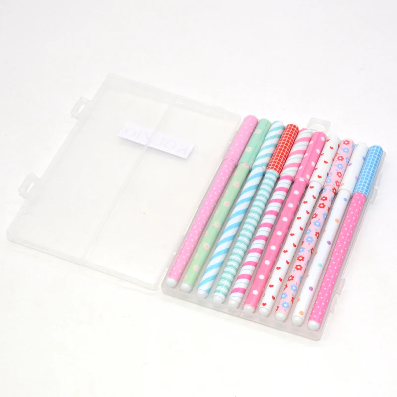 10 шт./партия Gel Pen Flower Papelaria School Lapices милые ручки Caneta Stylo Penne Colorate Canetas Colorida Lapiz Ink |