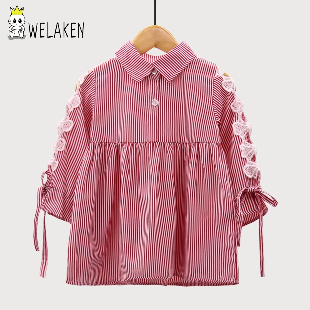 Платье в горошек без рукавов weLaken повседневная детская одежда с цветочным