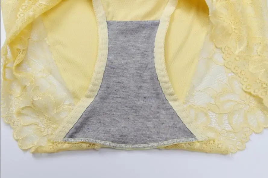 Women's large lace stitching sexy underwear breathable swimming cloth seamless women's waist triangle underpants | Женская