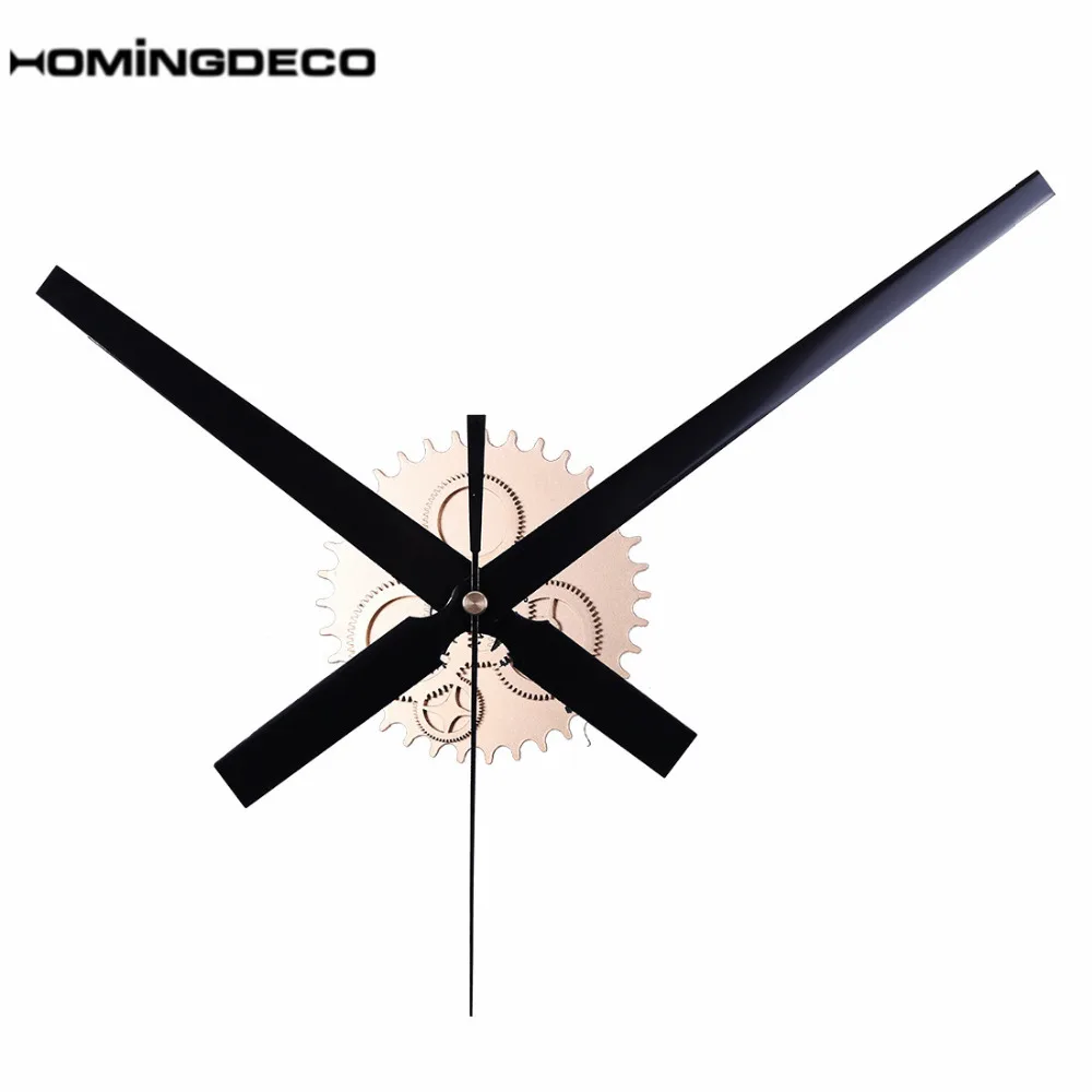 Homingdeco Ретро немой настенные часы бесшумный механизм набор часовой механизм части с часами руки настенные часы DIY запасные части-Золотой
