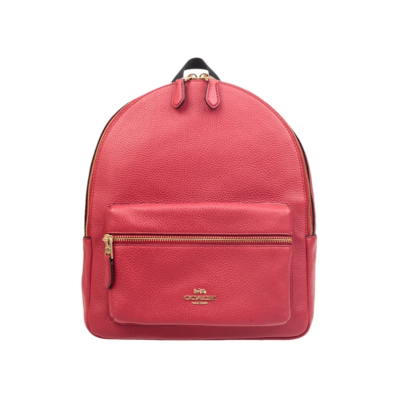 Coach Medium Charlie рюкзак из кожи с галькой F30550/F39196/F66935/F66853 - Цвет: redF30550IMDN8