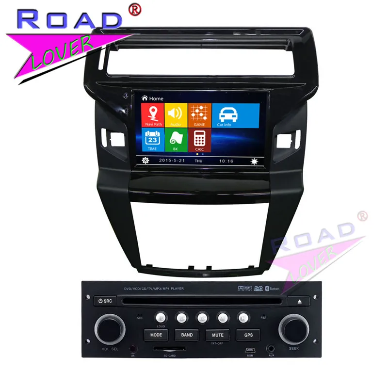 Автомобильный мультимедийный DVD-плеер TOPNAVI Wince 6 0 двойной Din 8 дюймов для Citroen