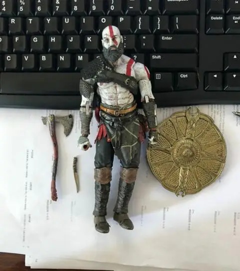 Фигурка NECA Orignal God of War 4 Kratos из ПВХ Коллекционная модель игрушек в розничной