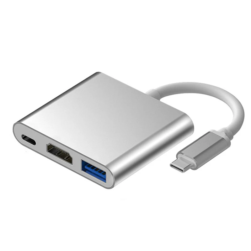 USB хаб с HDMI адаптером Type C Hdmi 4K порт 3 0 со стандартной мощностью для Macbook 12 дюймов Pro